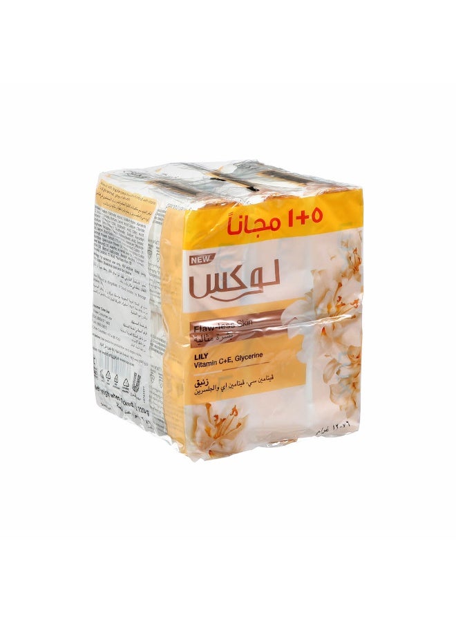 Lux Flaw-less Skin Soap Bar, Lily, with Vitamin C, E and Glycerine, 170g x 6 - Image 2